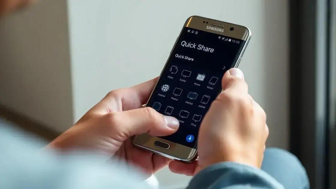 Novos recursos do Quick Share