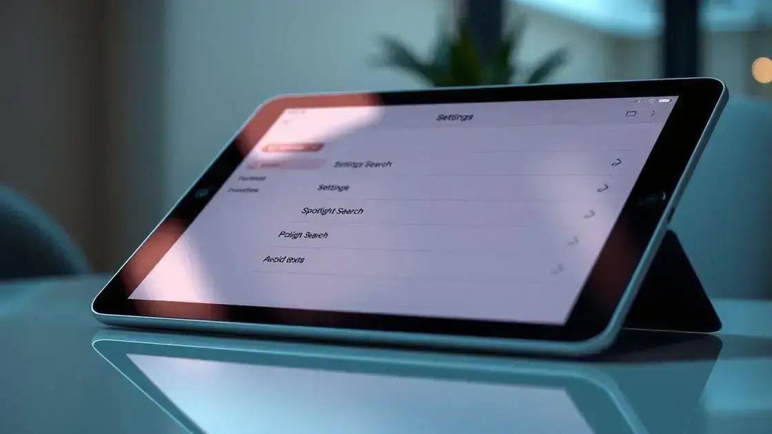 Passo a passo para desativar no iPad