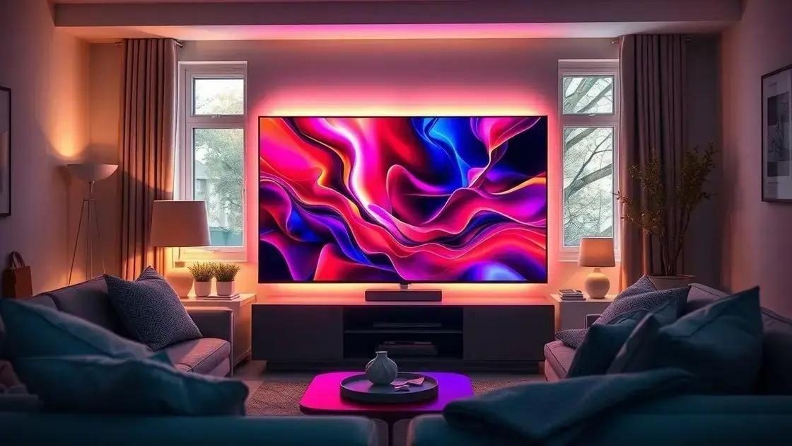 Vantagens da TV MiniLED e Ambilight