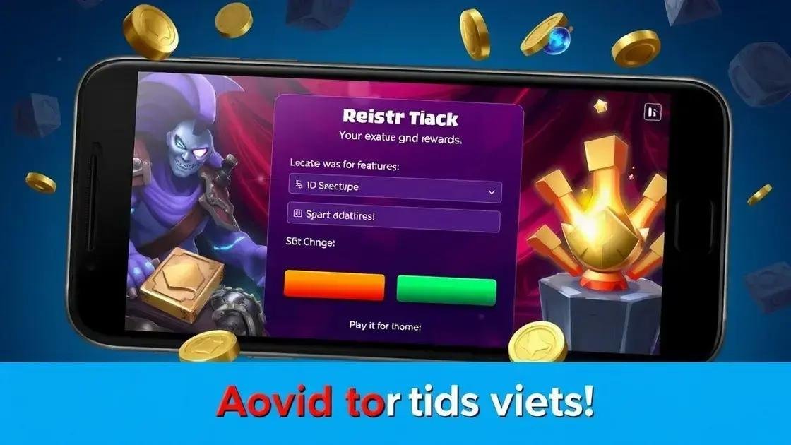 Benefícios do pré-registro para jogadores
