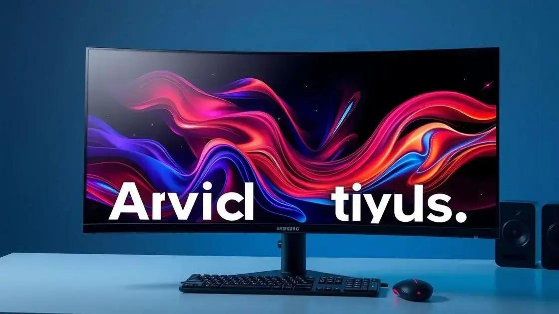 Características e especificações do monitor