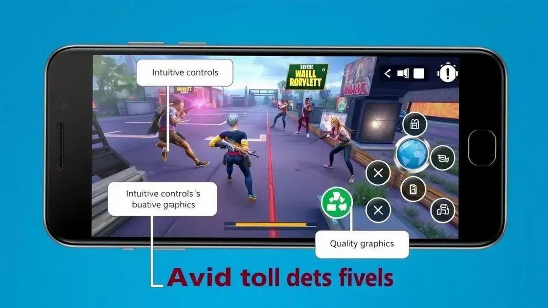 Características únicas do jogo para dispositivos móveis
