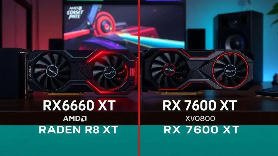 Comparação de benchmarks: RX 9060 XT vs RX 7600 XT