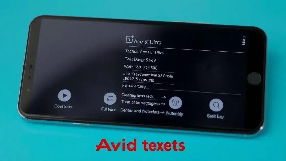 Especificações técnicas do OnePlus Ace 5 Ultra