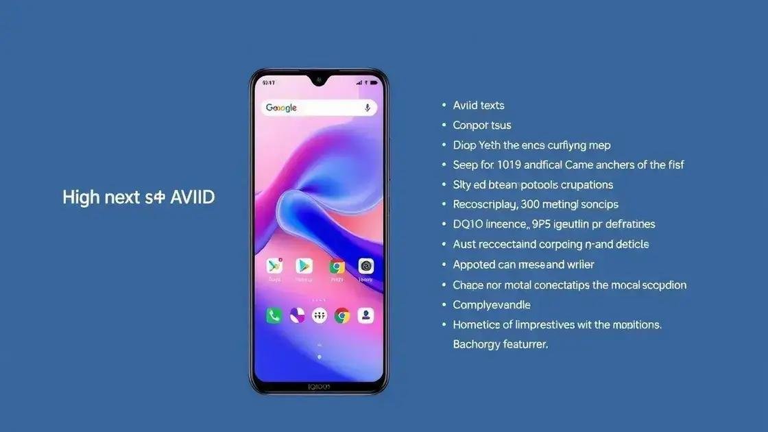 Especificações técnicas do smartphone