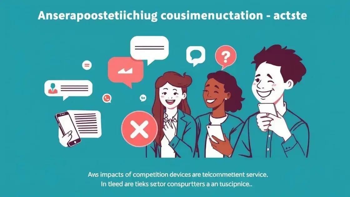 Impactos para os clientes e o setor de telecomunicações