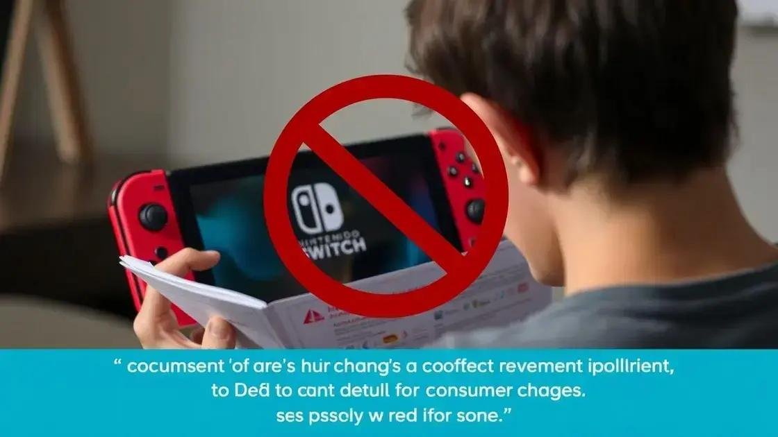 Mudanças consideradas abusivas no contrato da Nintendo