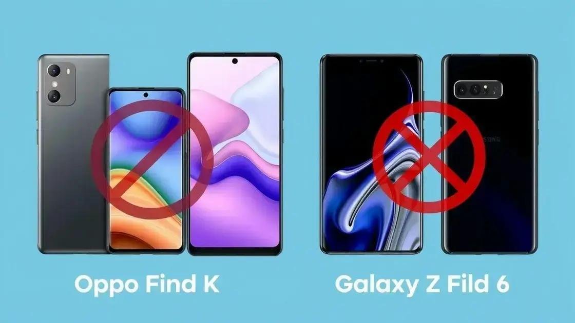 Oppo Find N5 vs Galaxy Z Fold 6: Qual é o melhor?