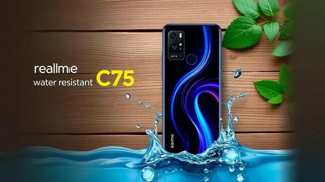 Realme C75: análise de um celular básico com resistência à água e design elegante
