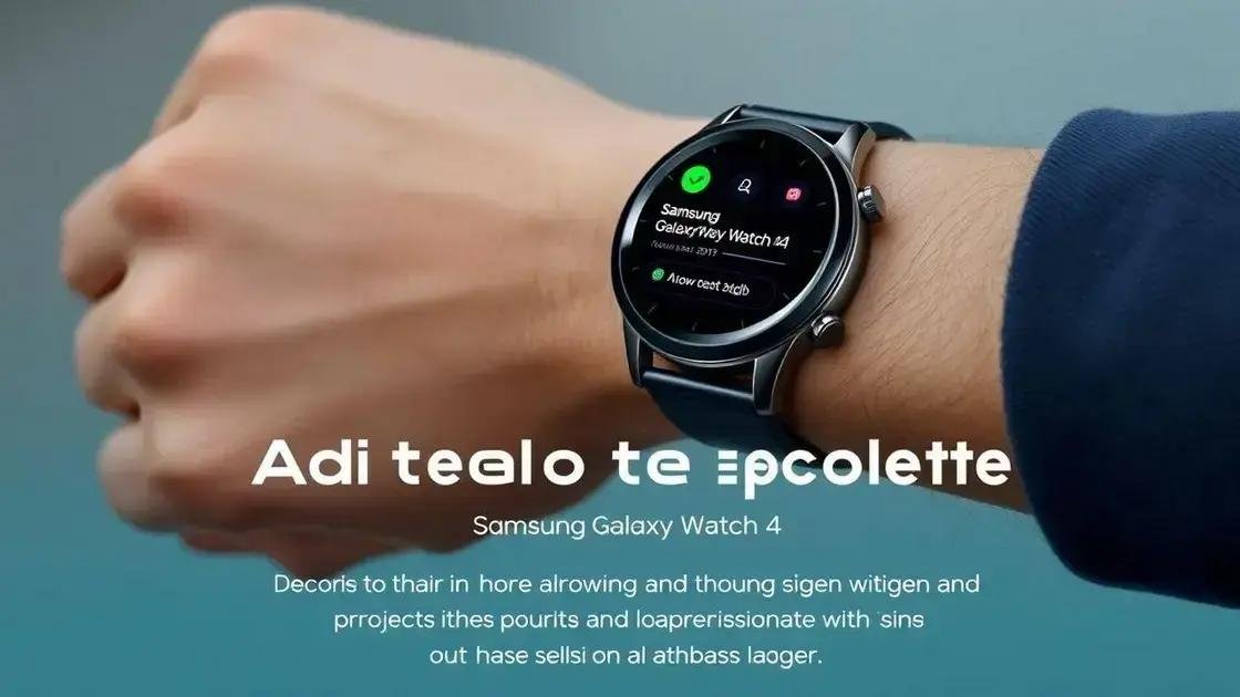Samsung lança atualização de março para Galaxy Watch 4 no Brasil