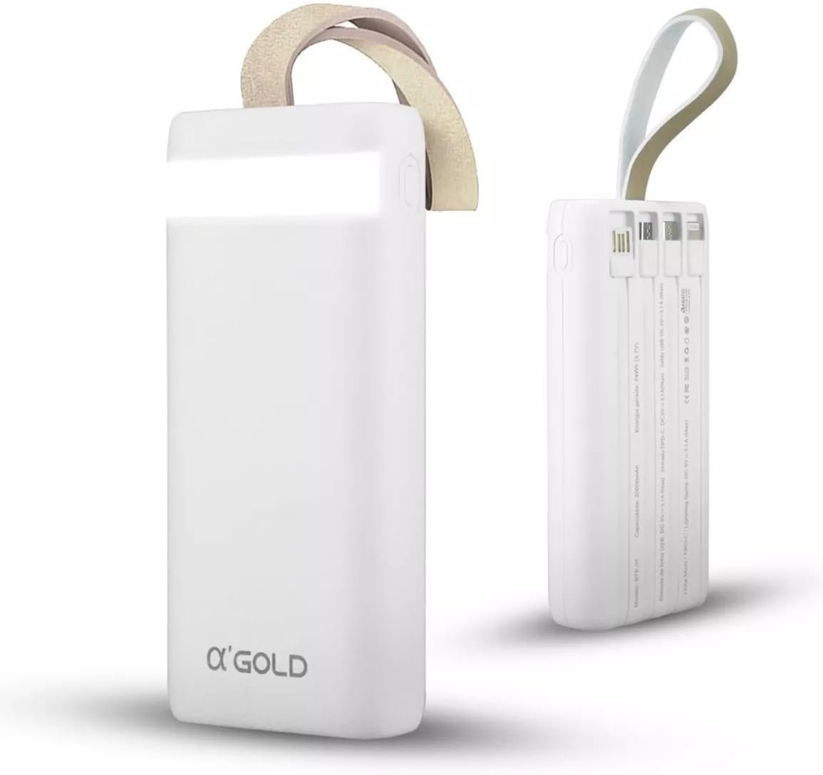 Carregador sem fio Universal Portátil Power bank Turbo 20000mah