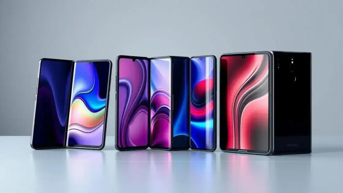 Comparação com outros smartphones dobráveis