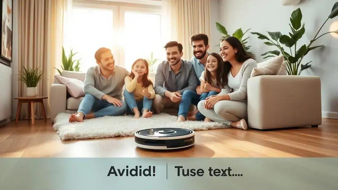 Depoimentos de usuários de robôs aspiradores