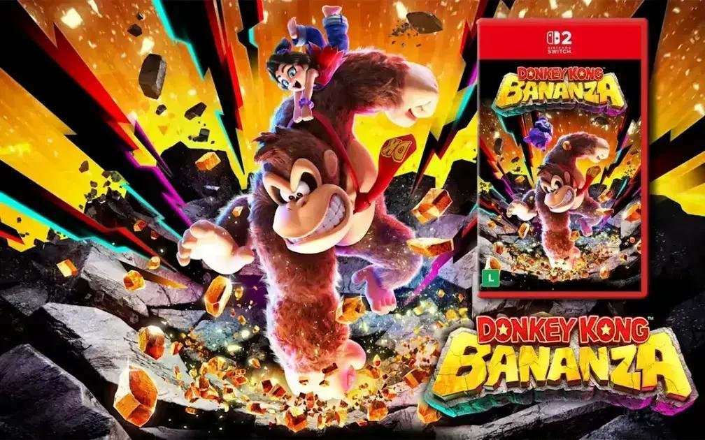 Donkey Kong Bananza já em pré-venda para Nintendo Switch 2 no Brasil!