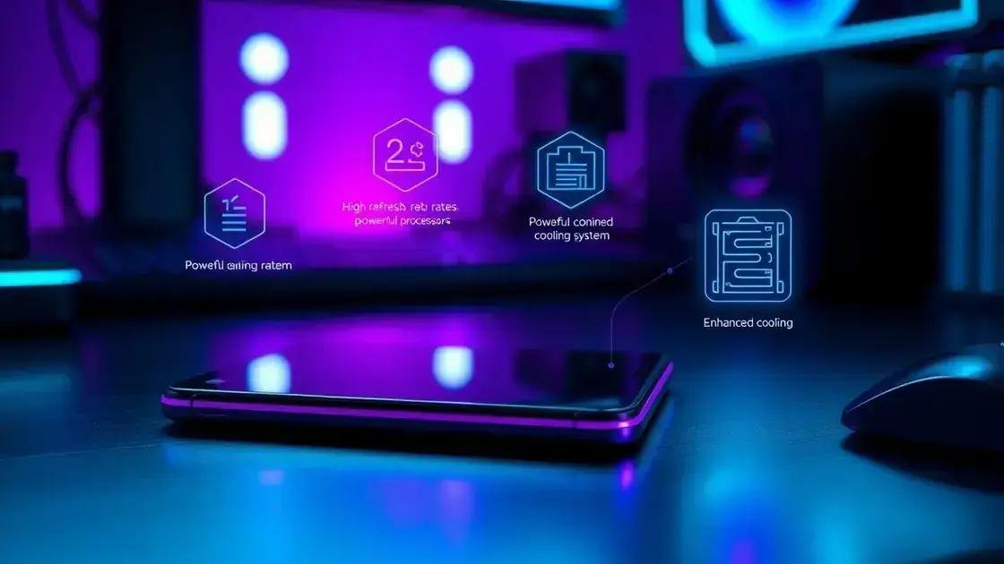 Especificações esperadas para celular e tablet