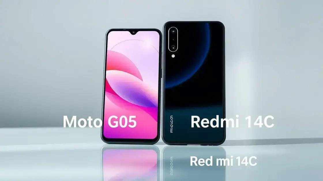Moto G05 ou Redmi 14C: qual celular básico vale mais a pena?