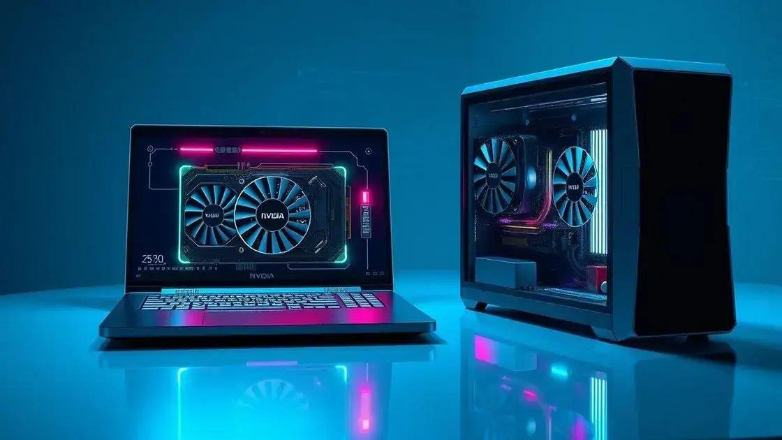 NVIDIA detalha diferenças de memória entre RTX 5050 para notebook e desktop