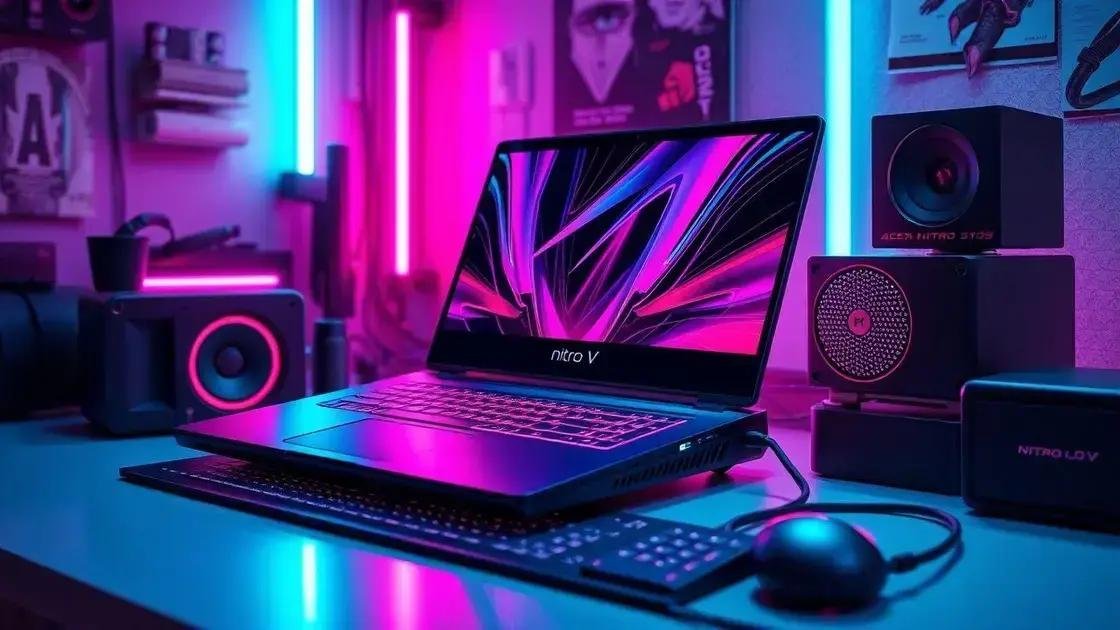 Notebook gamer Acer Nitro V: o melhor custo benefício do Mercado Livre